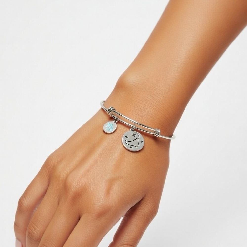 Capricorn Bangle Bracelet